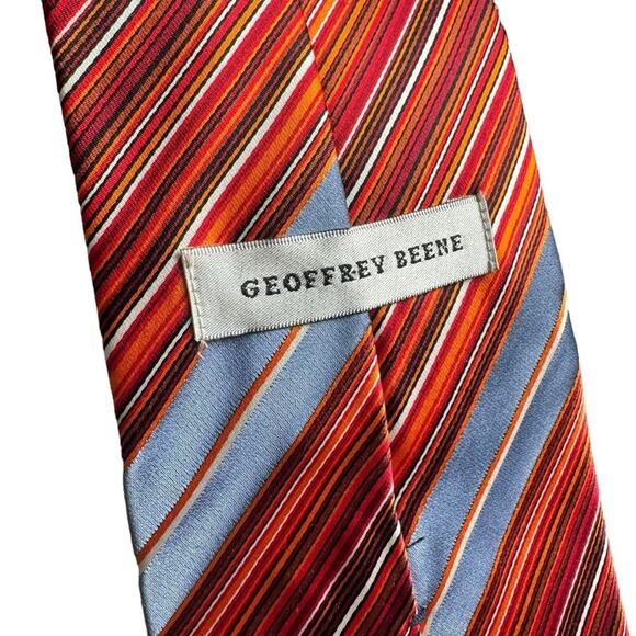 Geoffrey Beene 100% Silk Tie - Picture 11 of 12